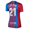 Officiële Voetbalshirt FC Barcelona Frenkie De Jong 21 Thuis 2021-22 - Dames